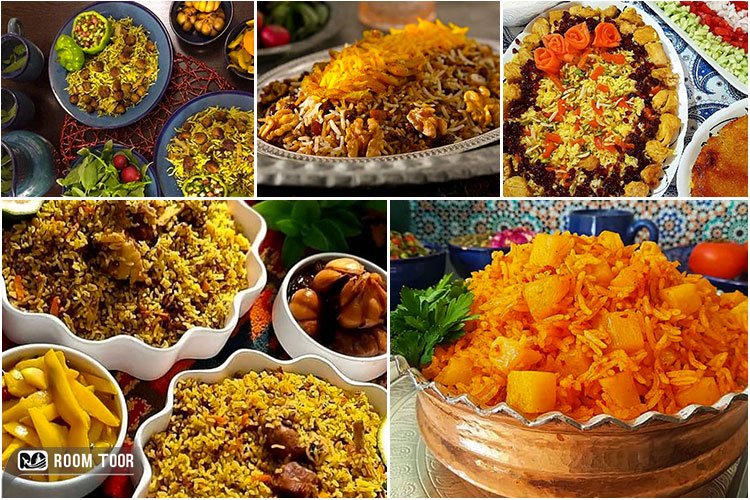 انواع غذاهای پلویی لذیذ و خوشمزه شیرازی