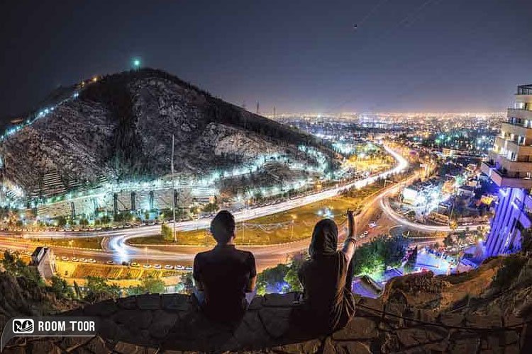 جاذبه‌های طبیعی شهر شیراز در شب
